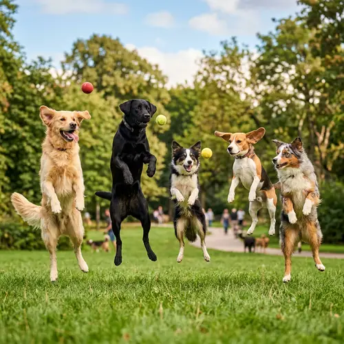 Exciting Dogs Jumping Up: Fun Moments
