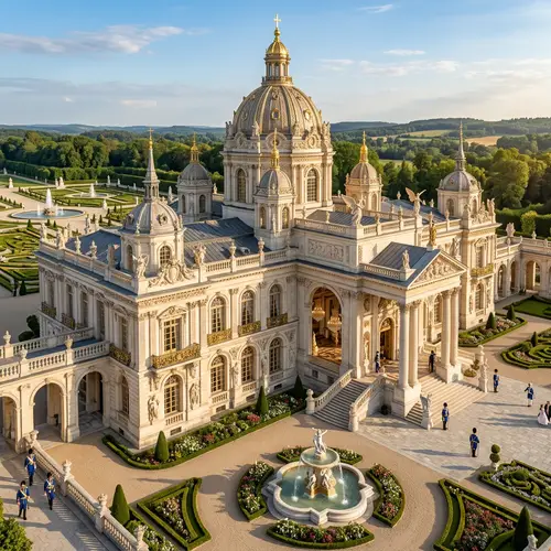 Opulent Grand Neo-Baroque Royal Palace Design