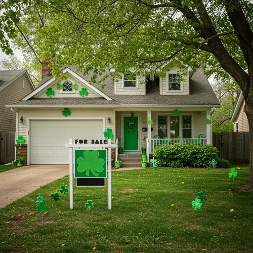 Cheerful Suburban House For Sale - Spring Aesthetic