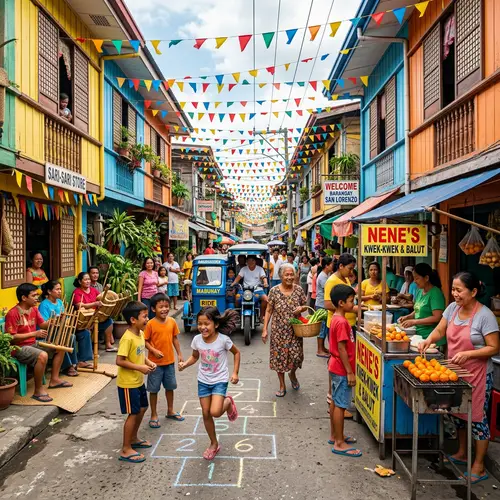 Filipino Culture: Vibrant Scenes of Traditional Village Life