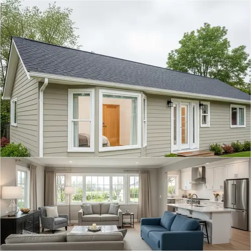 Single-Story House with 2 Bedrooms and Open Kitchen