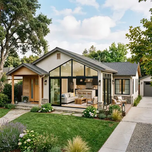 Single-Story House with 2 Bedrooms and Open Kitchen