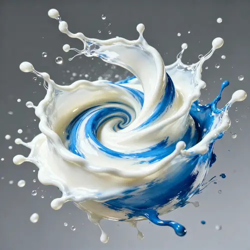Vibrant Milk Splash Art - Hyper Realistic Quality
