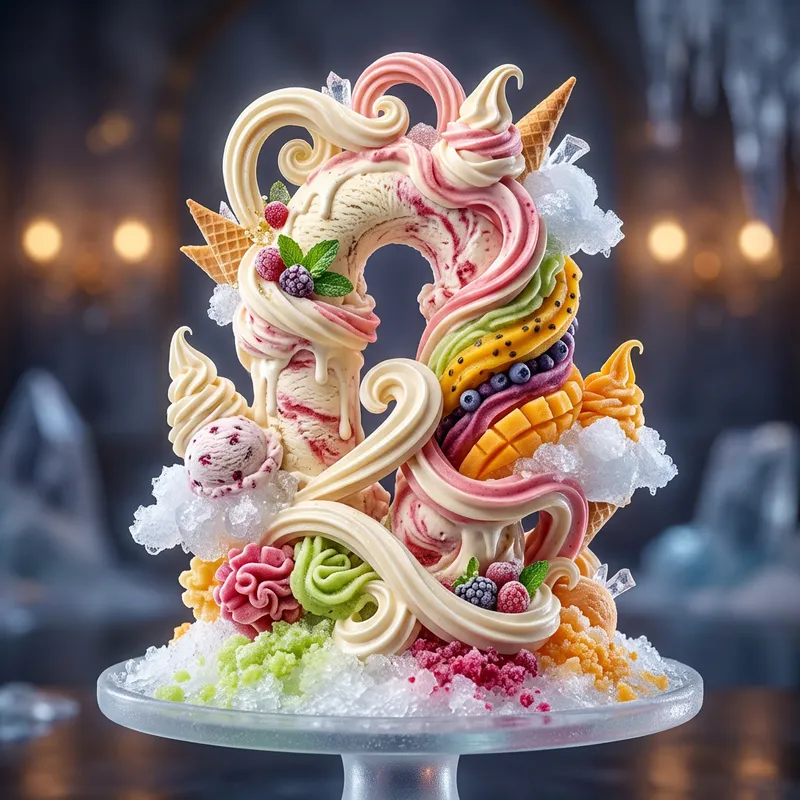 Unique 3D Ice Cream Art Creations Unique 3D Ice Cream Art Creations