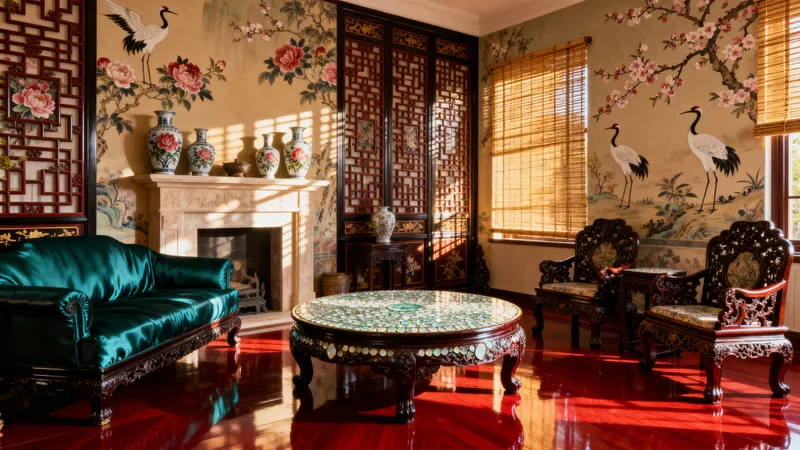 Stunning Chinoiserie Living Room Design Ideas