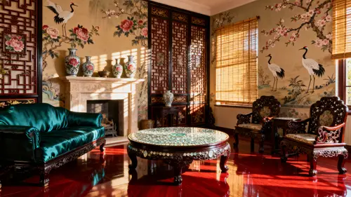 Stunning Chinoiserie Living Room Design Ideas