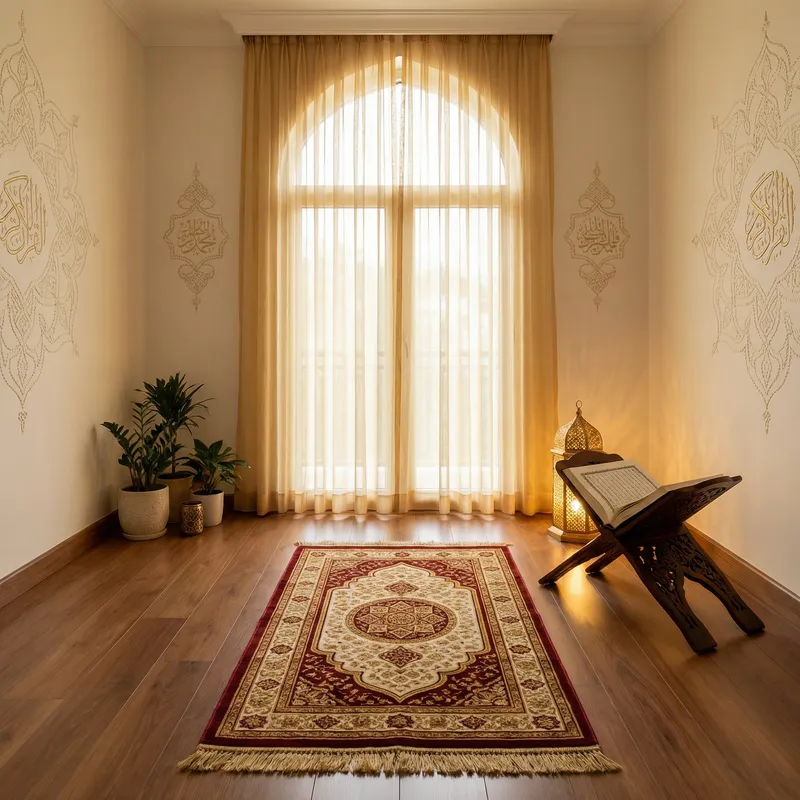 Elegant Islamic Prayer Room Design Inspiration