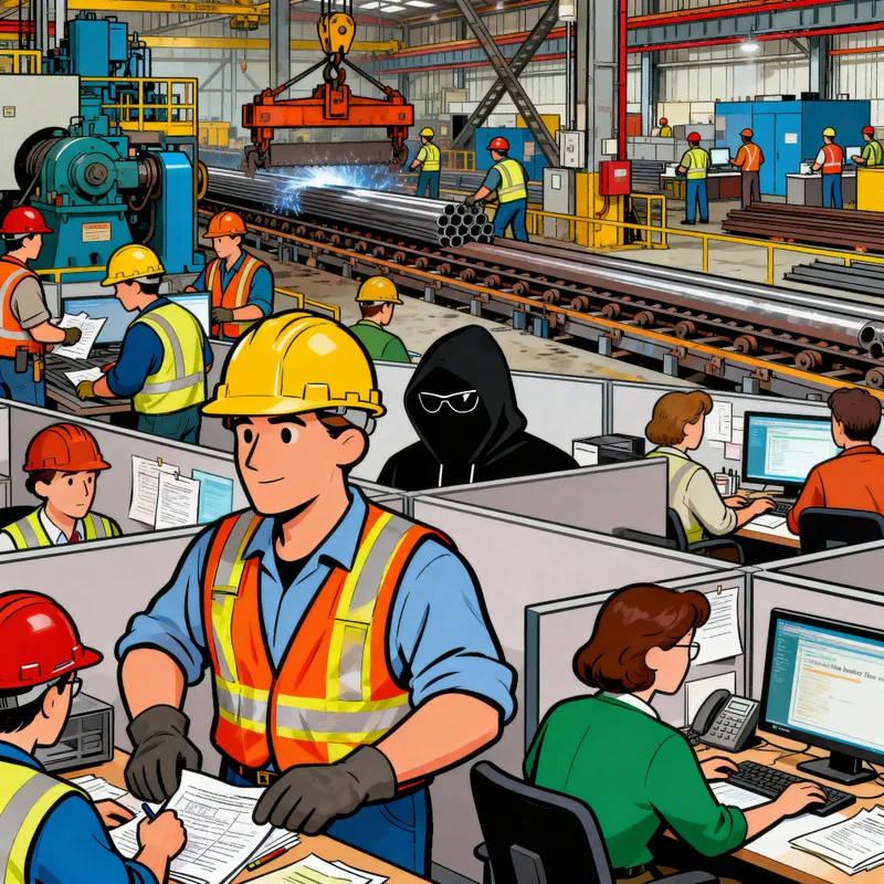 Find the Hacker in Our Steel Factory Scene Find the Hacker in Our Steel Factory Scene