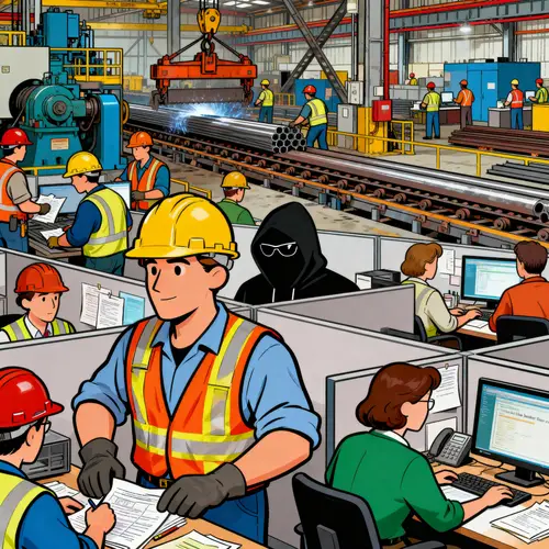 Find the Hacker in Our Steel Factory Scene