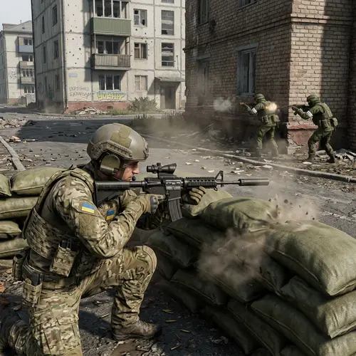 Soldier Shootout in Ukraine - Modern Tactical Gear