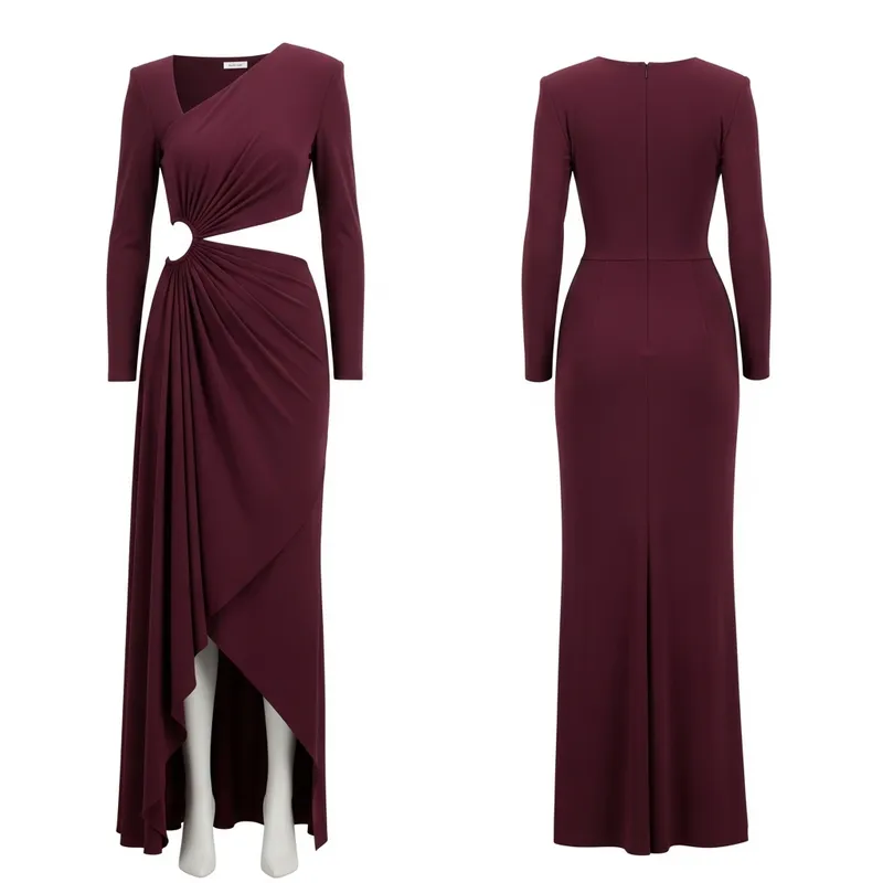 Elegant Asymmetrical Dress Design