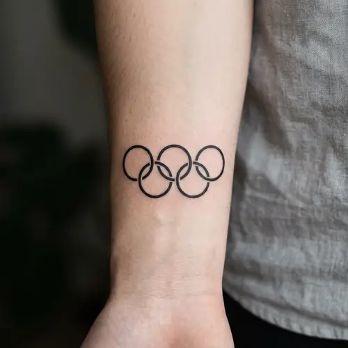 Olympic Style Minimal Tattoo Design