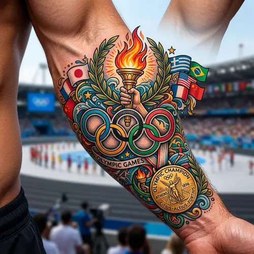 Stunning Olympic Tattoo Designs for Sports Fans