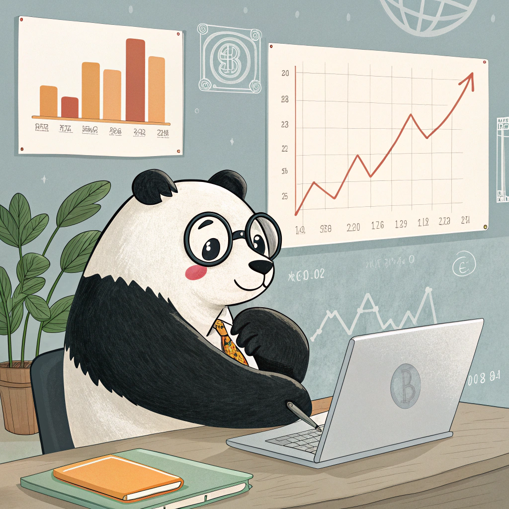 Panda Investing in Crypto: Fun Insights | AI Art Generator | Easy-Peasy.AI