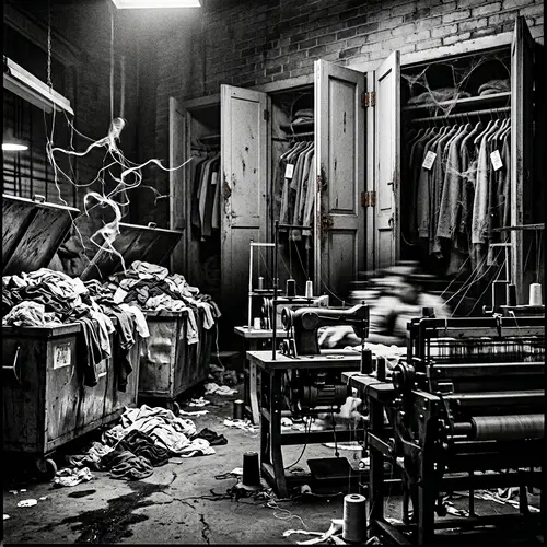 Confronting Fast Fashion Waste: A Black-and-White Narrative