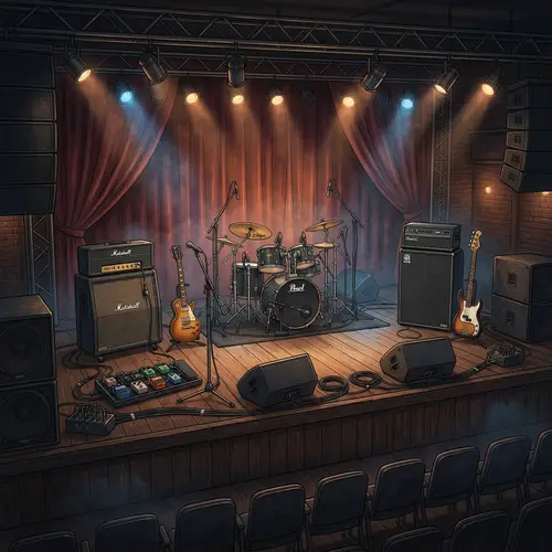 Stunning Stage Setup for Music Bands