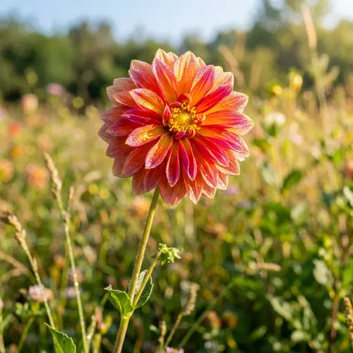 Vibrant Blooming Flower in Summer Sunlight