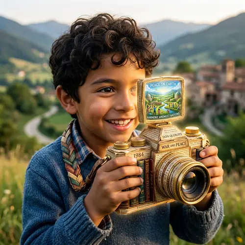 Future-Viewing Camera: Crafted from Classic Literature