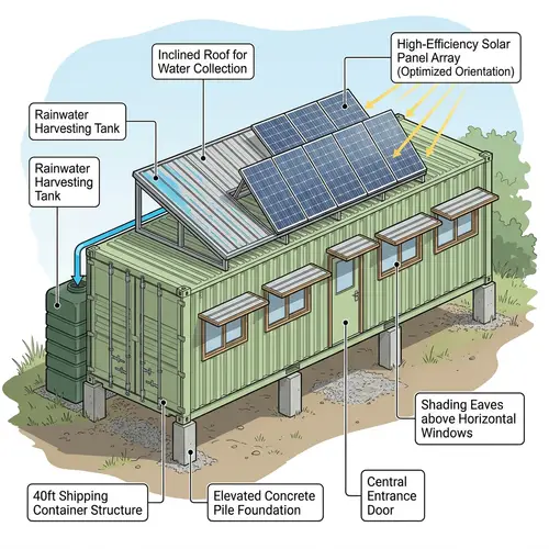 Sustainable Container Home Architecture Project