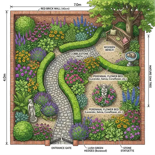 Garden Design Ideas: 7m x 4m Layout Inspiration