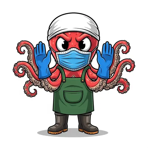 Animated Octopus in Protective Gear