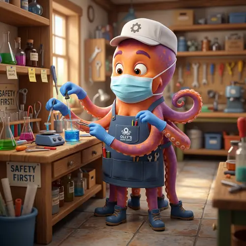 Animated Octopus in Protective Gear