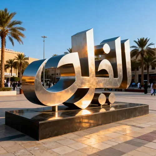 Modern Abstract Sculpture in Saudi Arabia