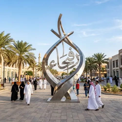 Modern Abstract Sculpture in Saudi Arabia