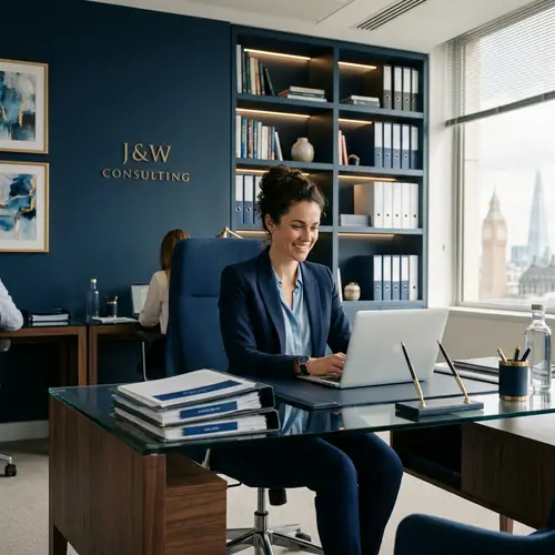 Navy Blue Themed Office Inspiration