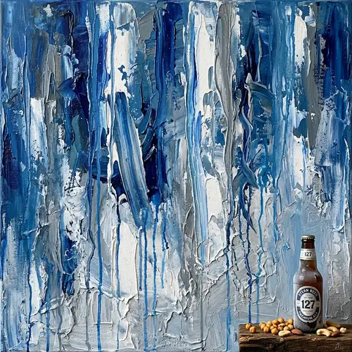 Charming Beer and Snack Art: An Impressionist Perspective