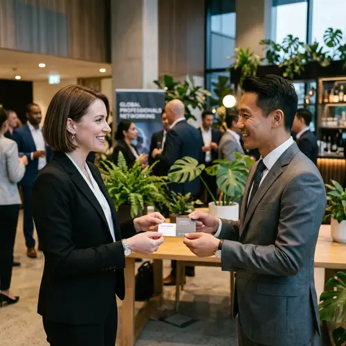 Professional Business Card Exchange Etiquette for Networking Events