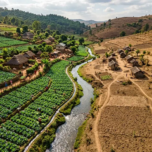 Prosperous Cabbage Village: Contrasting Agricultural Success