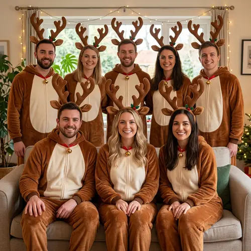 Add Reindeer Antlers and Costume to Your Photo