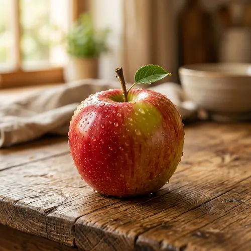 Juicy and Tempting Ripe Apple Image - Fresh and Vibrant
