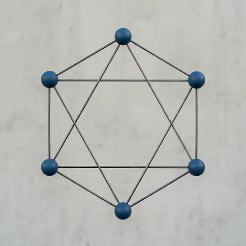 Mathematical Graph with 6 Vertices and 8 Edges
