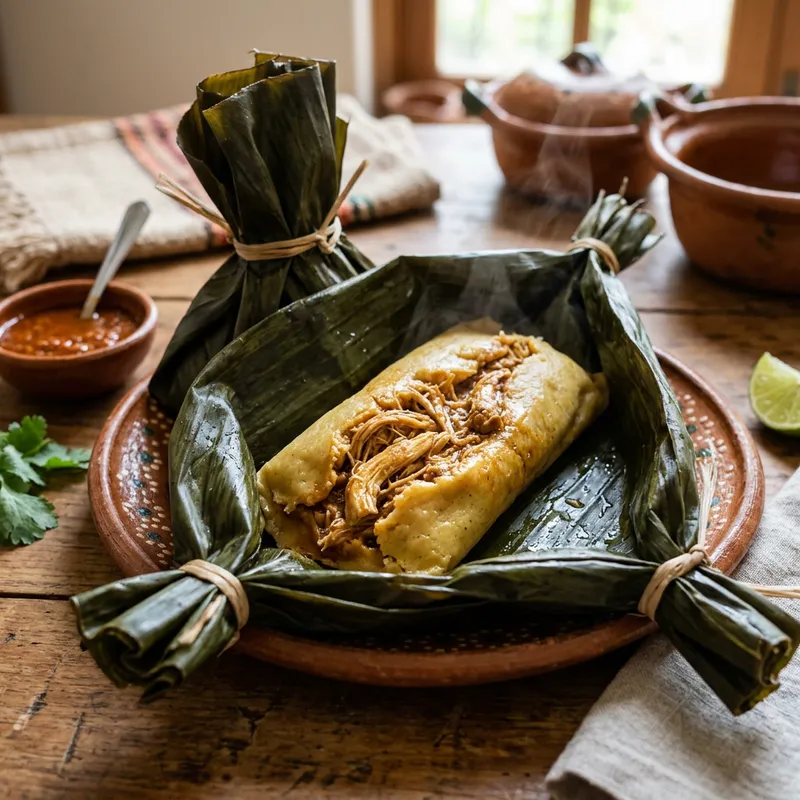 Chicken Tamale in Banana Leaf Recipe Chicken Tamale in Banana Leaf Recipe