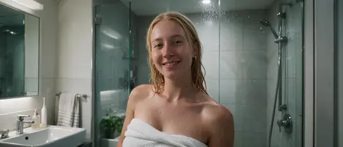 Stunning Shower Scene Shot on 70mm Film