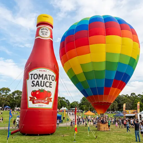Tomato Sauce and Hot Air Balloon Inflatables