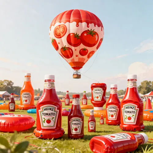 Tomato Sauce and Hot Air Balloon Inflatables