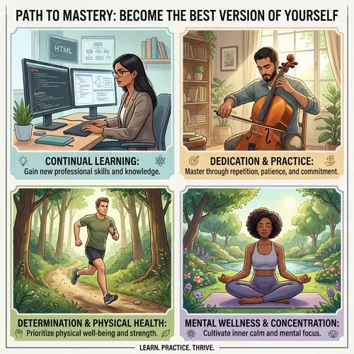 Ways to Excel: Learning, Practice, Health, Focus