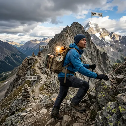 Overcome Obstacles: Reach Excellence Climbing Your Goals