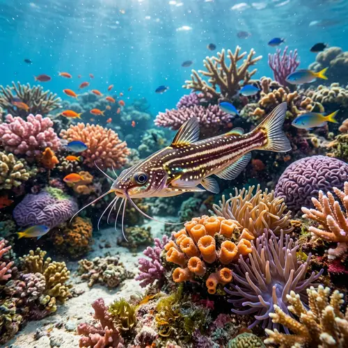Beautiful Tiny Sea Catfish in Tropical Waters