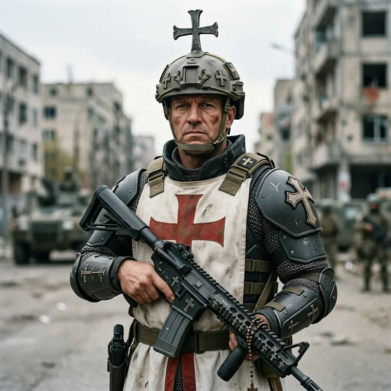 Modern Holy Crusader: Valor Meets Urban Warfare Modern Holy Crusader: Valor Meets Urban Warfare