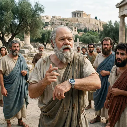 Ancient Greek Philosopher with a Modern Twist
