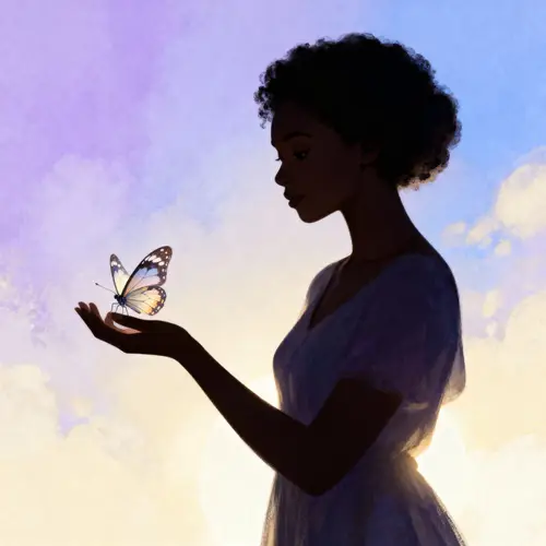 Silhouette of Empowerment: Hope and Resilience