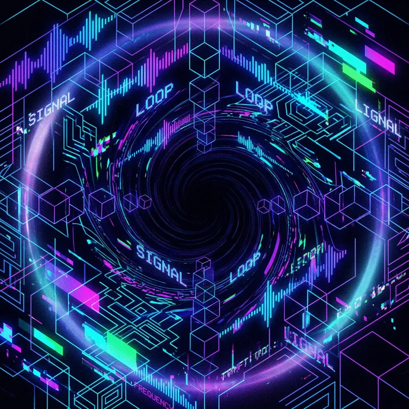 Animated Techno Stroboscopic Background