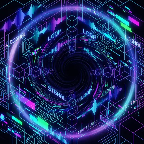 Animated Techno Stroboscopic Background