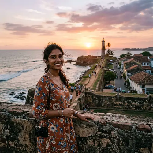 Evening Portrait at Galle Fort: Family & Couple