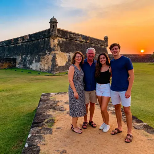 Evening Portrait at Galle Fort: Family & Couple