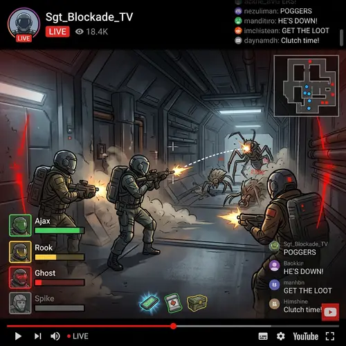 Lethal Company Game Interface: Characters, Map, Controls